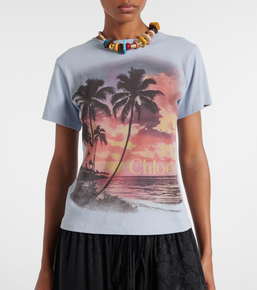 Chloé Printed cotton T-shirt