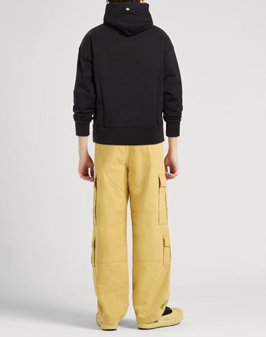 Man Sweatshirt Black Size L Cotton, Polyester