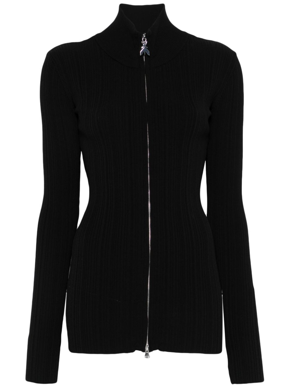 Ribbed cardigan - Black