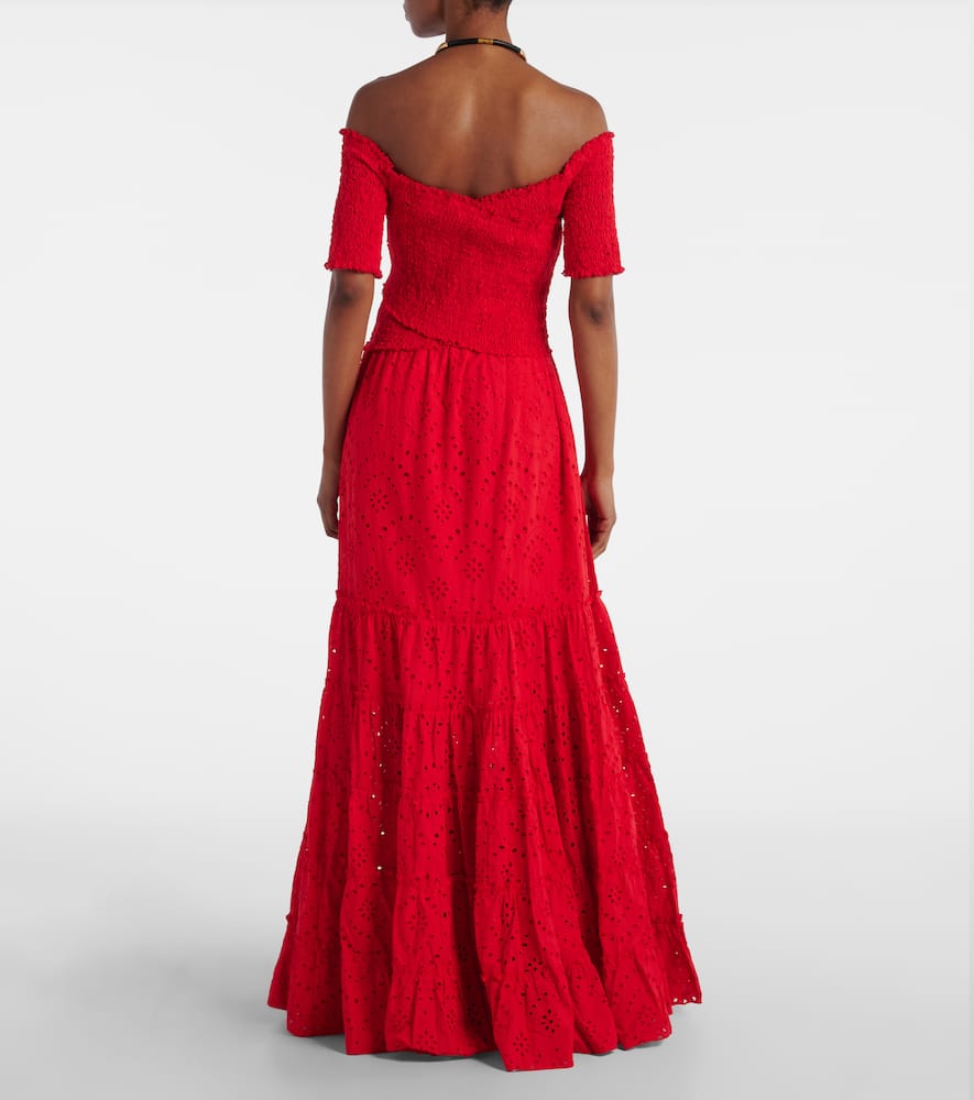 Soledad floral cotton maxi dress