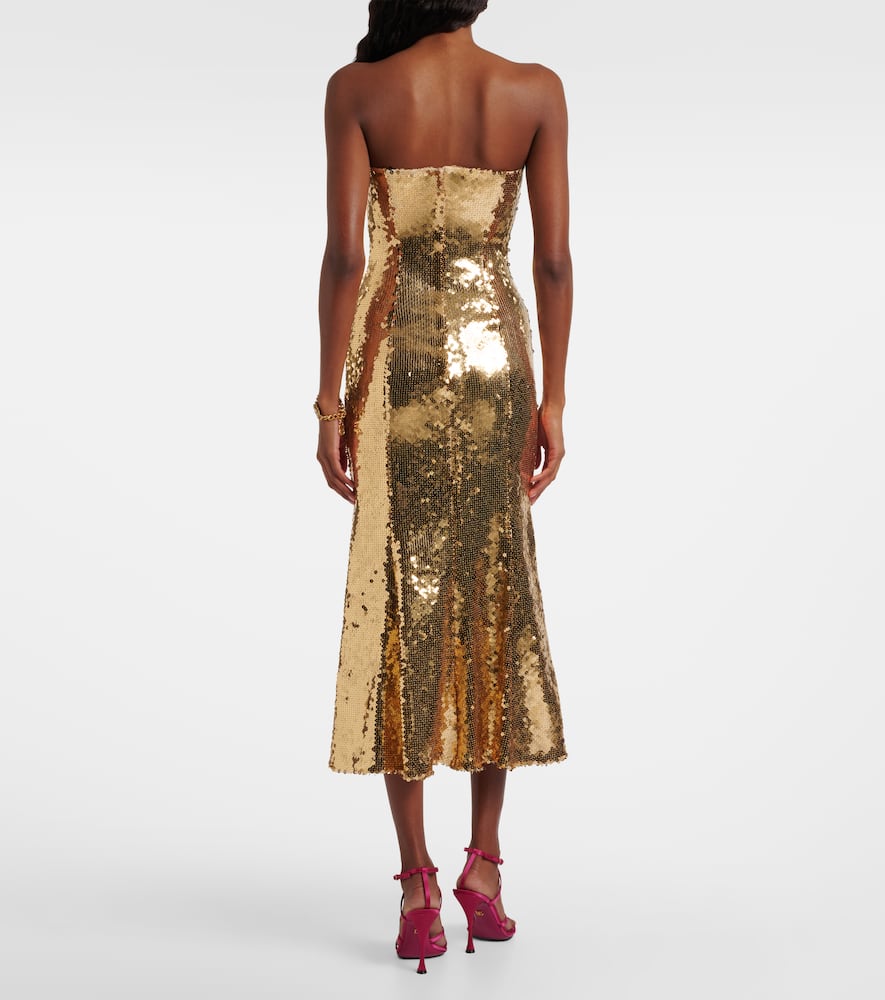 Sequined bustier dress