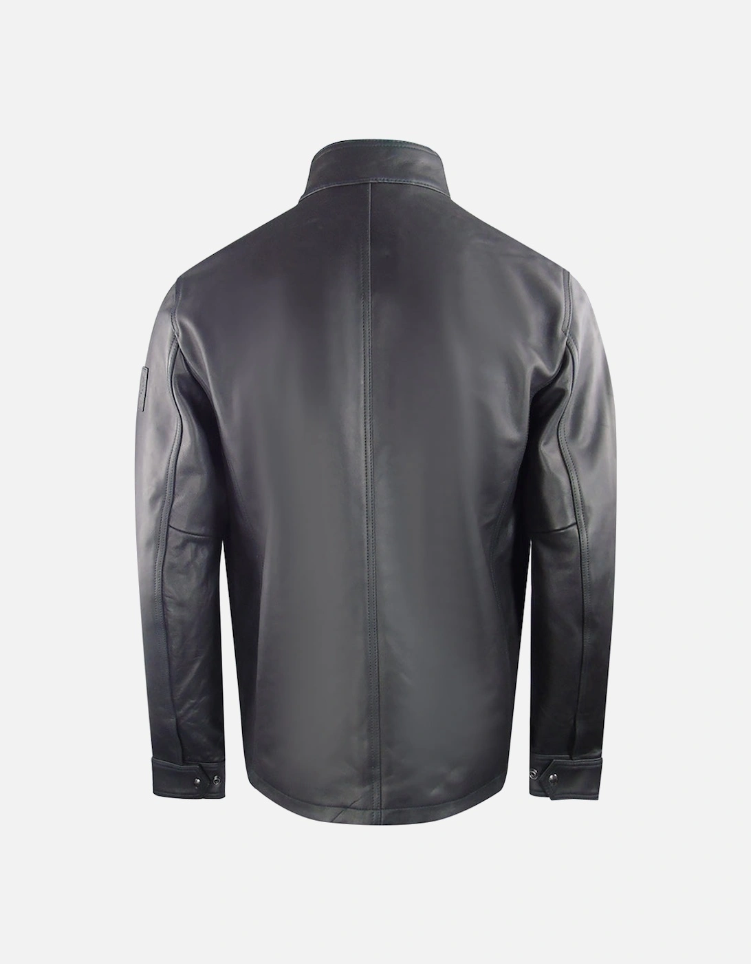 Men's Belstaff Black Grant Leather Jacket - : Regular