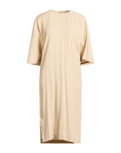 Woman Midi dress Beige Size 2 Viscose, Wool
