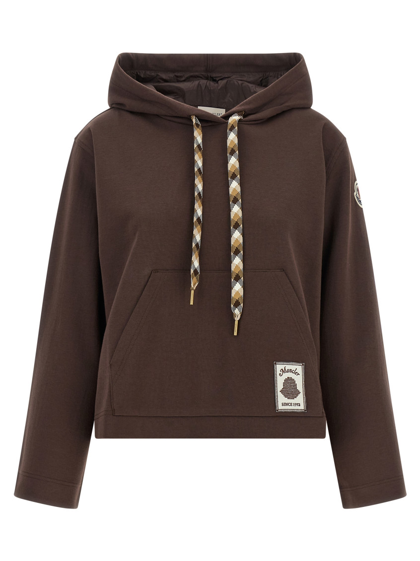 Moncler - long hooded sweatshirt drawstring and pocket