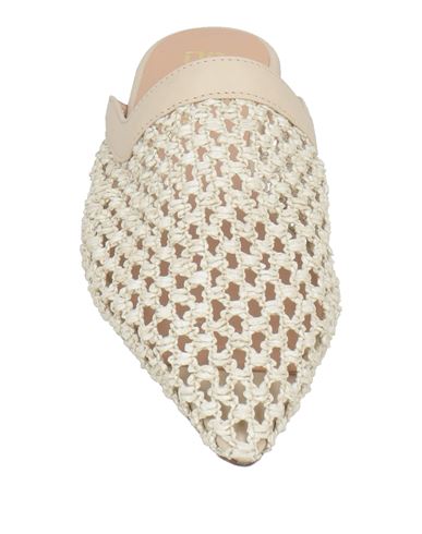 Woman Mules & Clogs Off white Size 10 Textile fibers