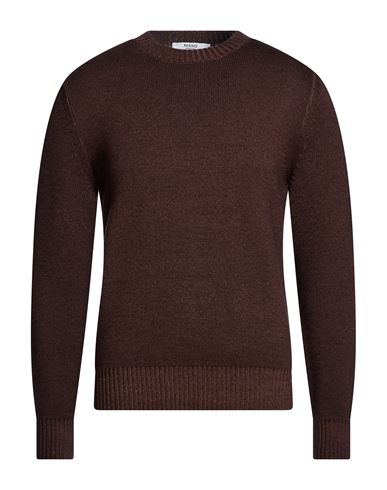 Man Sweater Dark brown Size 42 Merino Wool