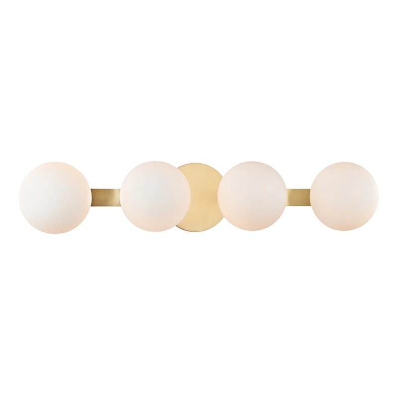 Baird 4-Light LED Bathroom Vanity Light in Aged Bra