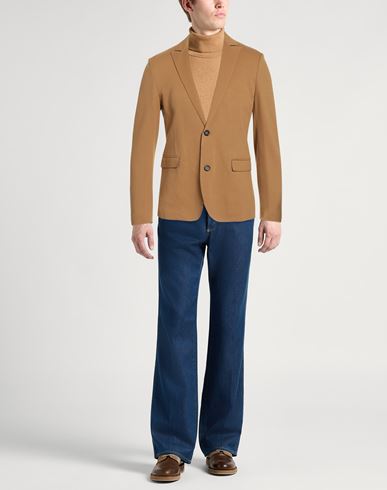 Man Blazer Mustard Size 38 Viscose, Polyamide, Elastane