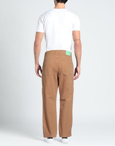 Man Pants Camel Size L Cotton