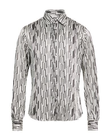 Man Shirt White Size 17 Silk