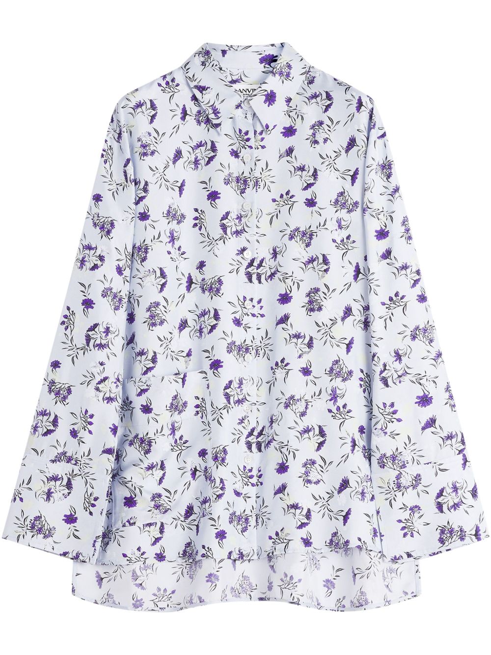 Lanvin floral-print shirt - White