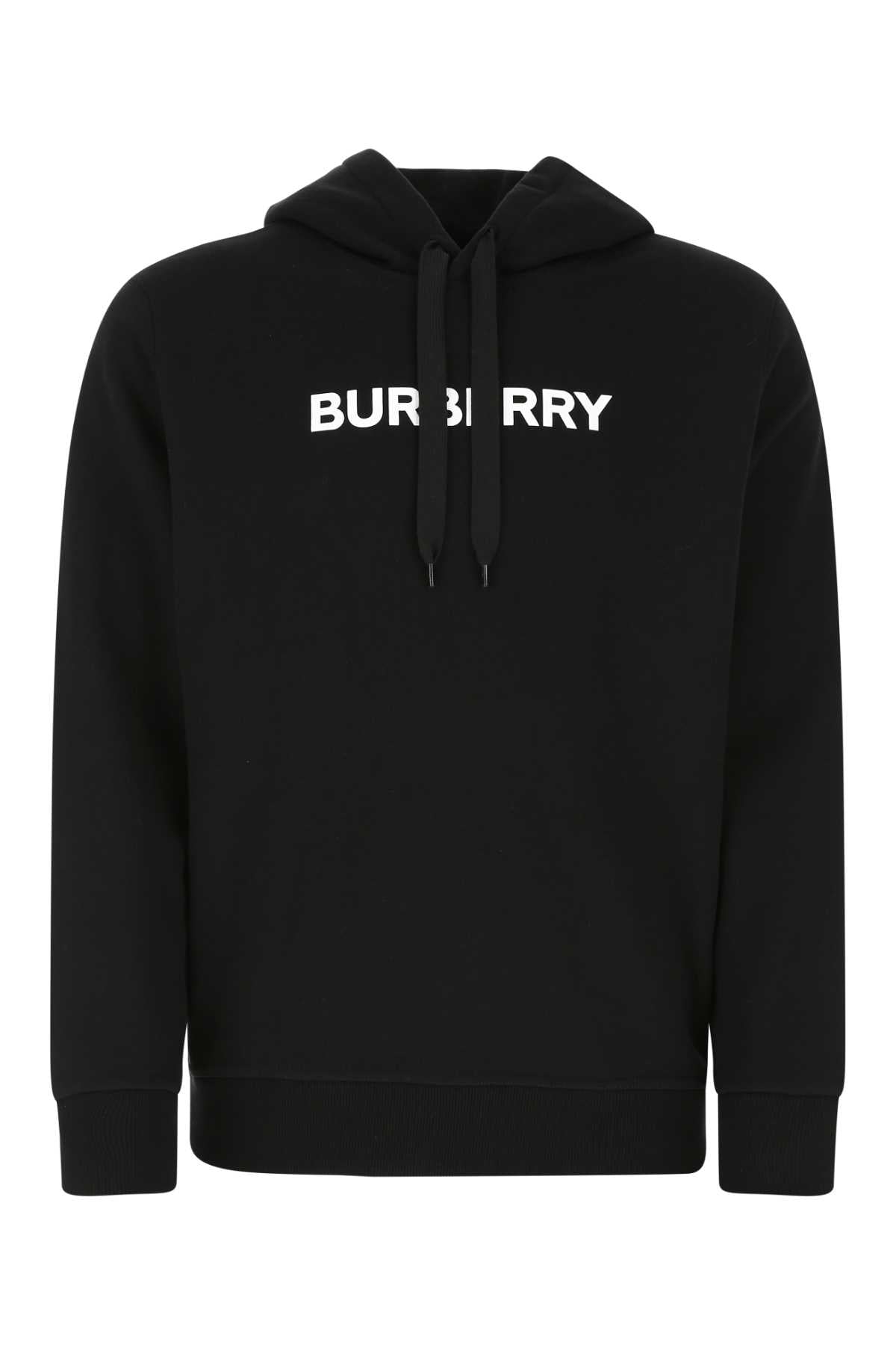 Logo-Print Cotton Sweatshirt — Black