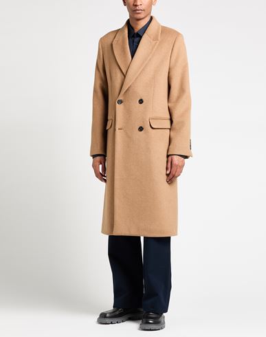 Man Coat Camel Size 38 Wool, Polyester