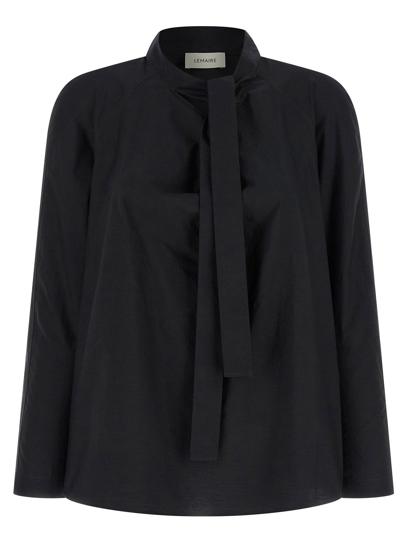 Ascot Blouse — Black