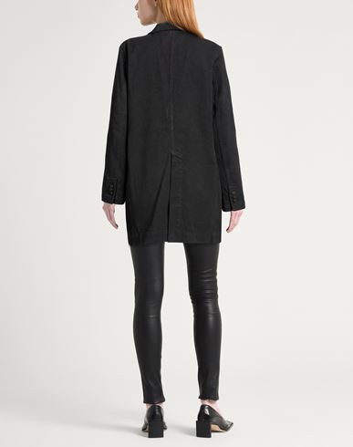 Woman Blazer Charcoal Size M Cotton