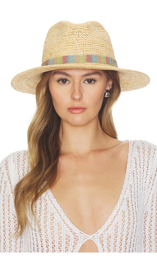Nikki Beach Kelly Fedora Hat in Beige