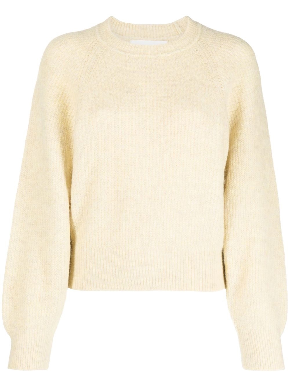Ribbed-knit crewneck jumper - Pink