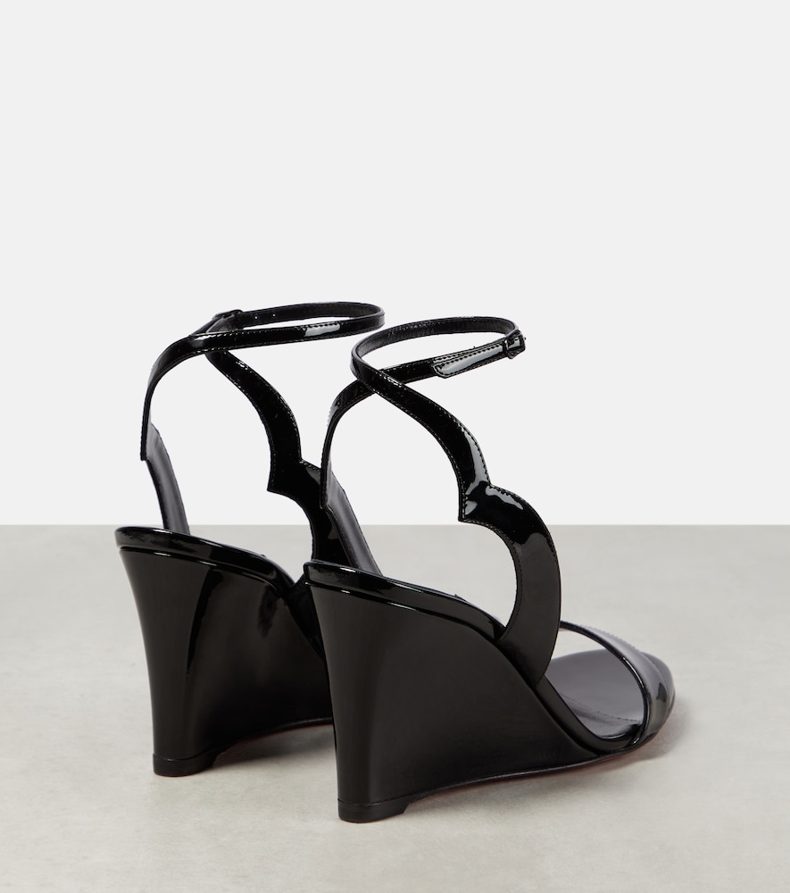 Christian Louboutin Patent leather wedge sandals