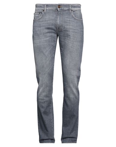 Man Jeans Charcoal Size 31 Cotton, Elastane