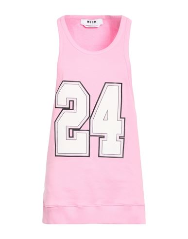 Woman Tank top Pink Size S Cotton