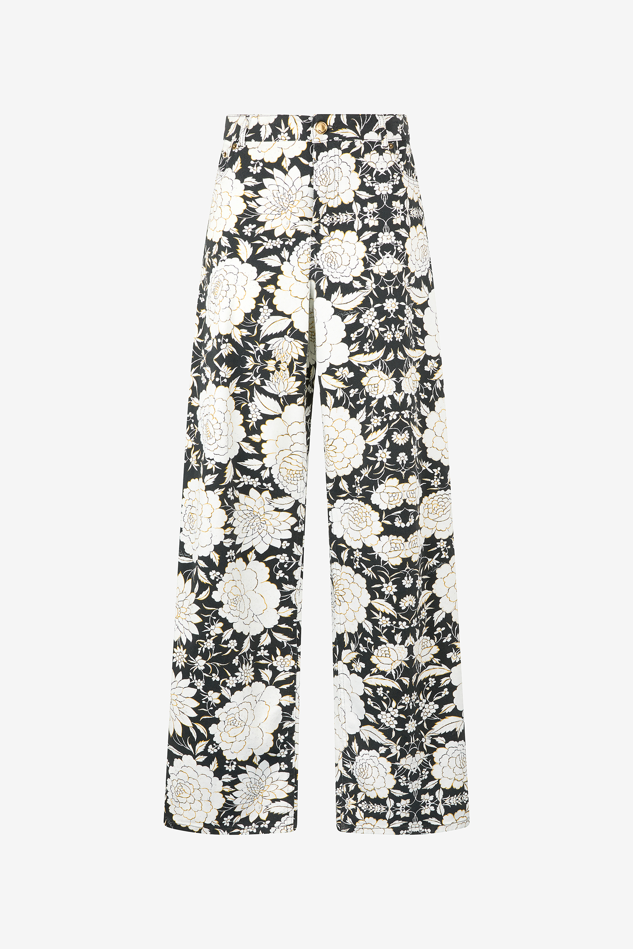 Pants With All-over Floral Print