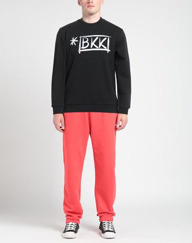Bikkembergs Man Sweatshirt Black Size L Cotton, Elastane