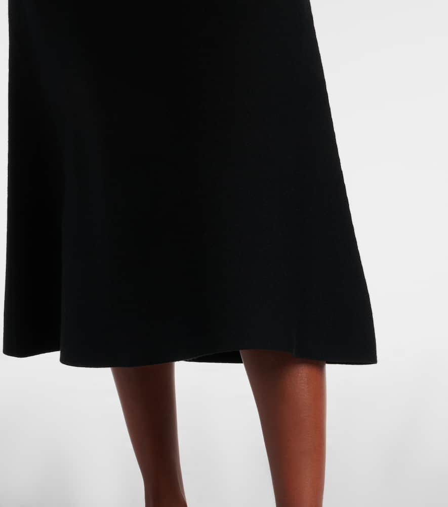 Sharp Ambition wool-blend midi skirt