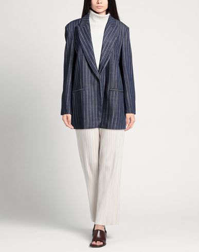Woman Blazer Navy Size 10 Cotton