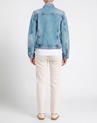 Woman Denim outerwear Blue Size M Cotton
