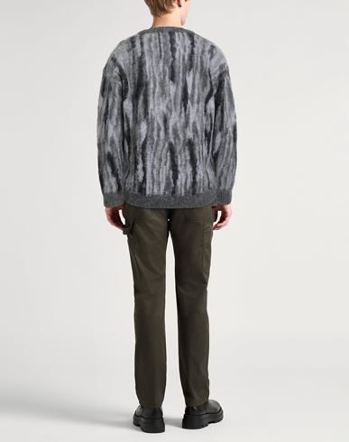 Roberto Collina Man Sweater Grey Size 36 Superkid mohair, Nylon, Wool