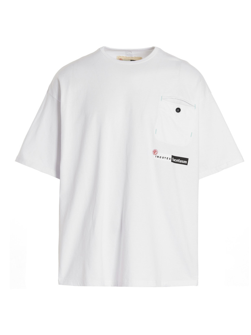 White Logo Printed T-shirt