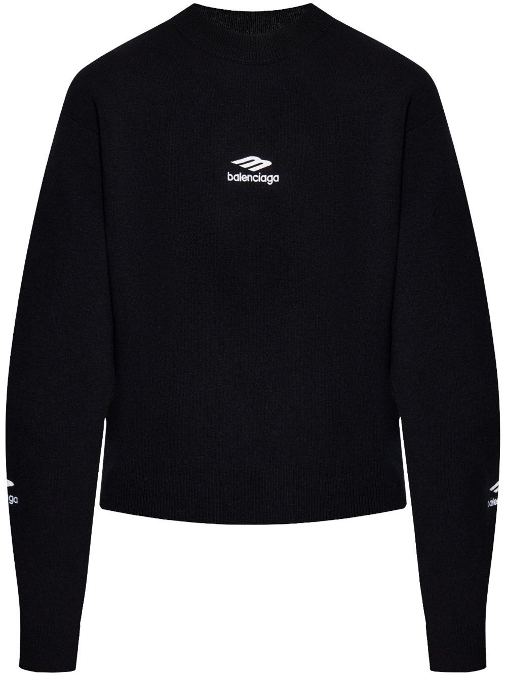 Wool Knitted Crewneck Ski Pullover