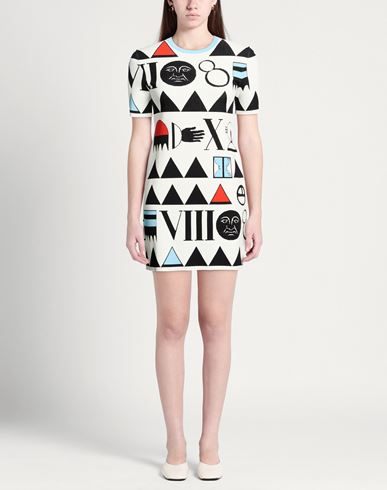 Woman Mini dress White Size M Viscose, Polyester