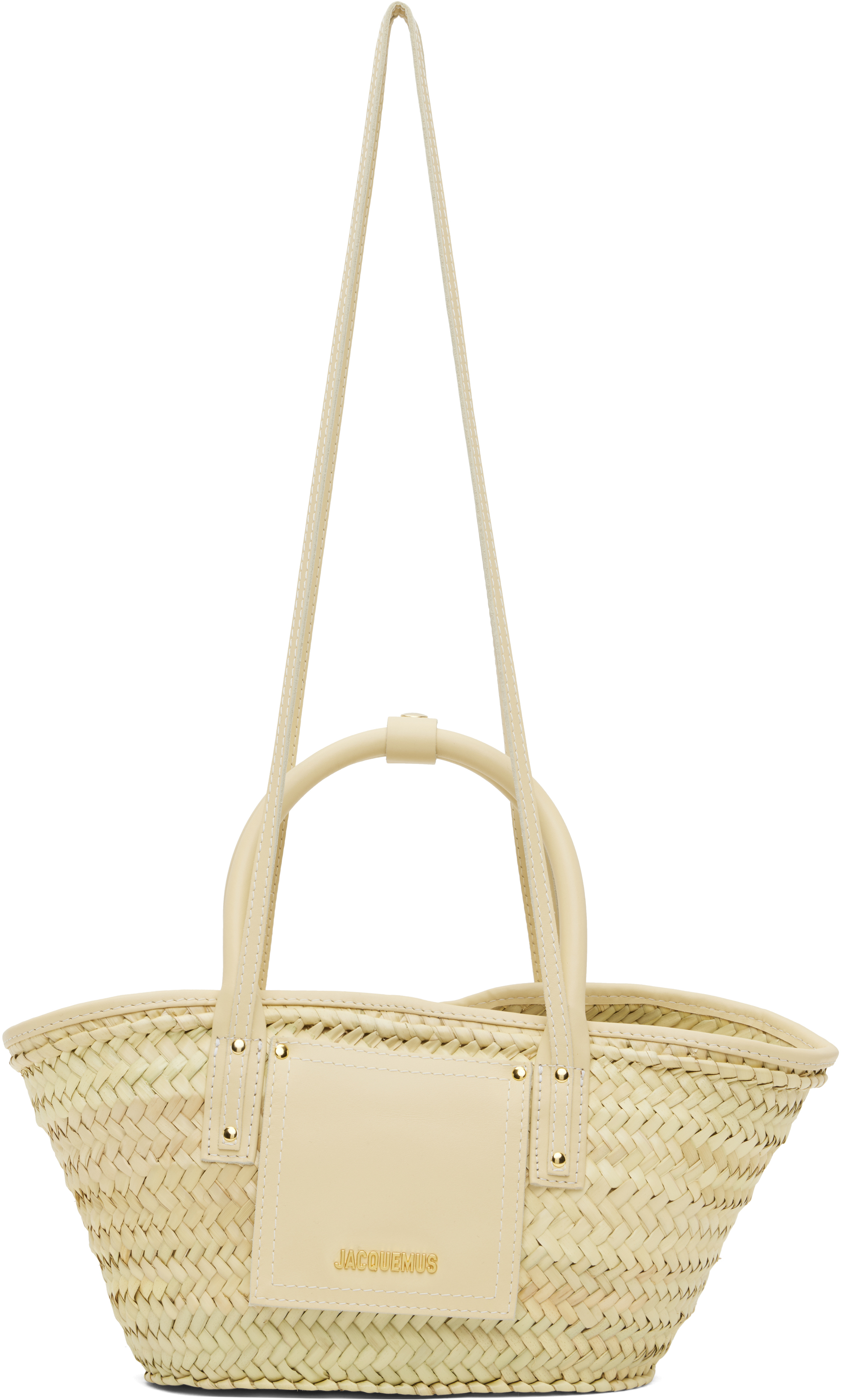JACQUEMUS Beige Les Classiques 'The small Soli basket' Tote