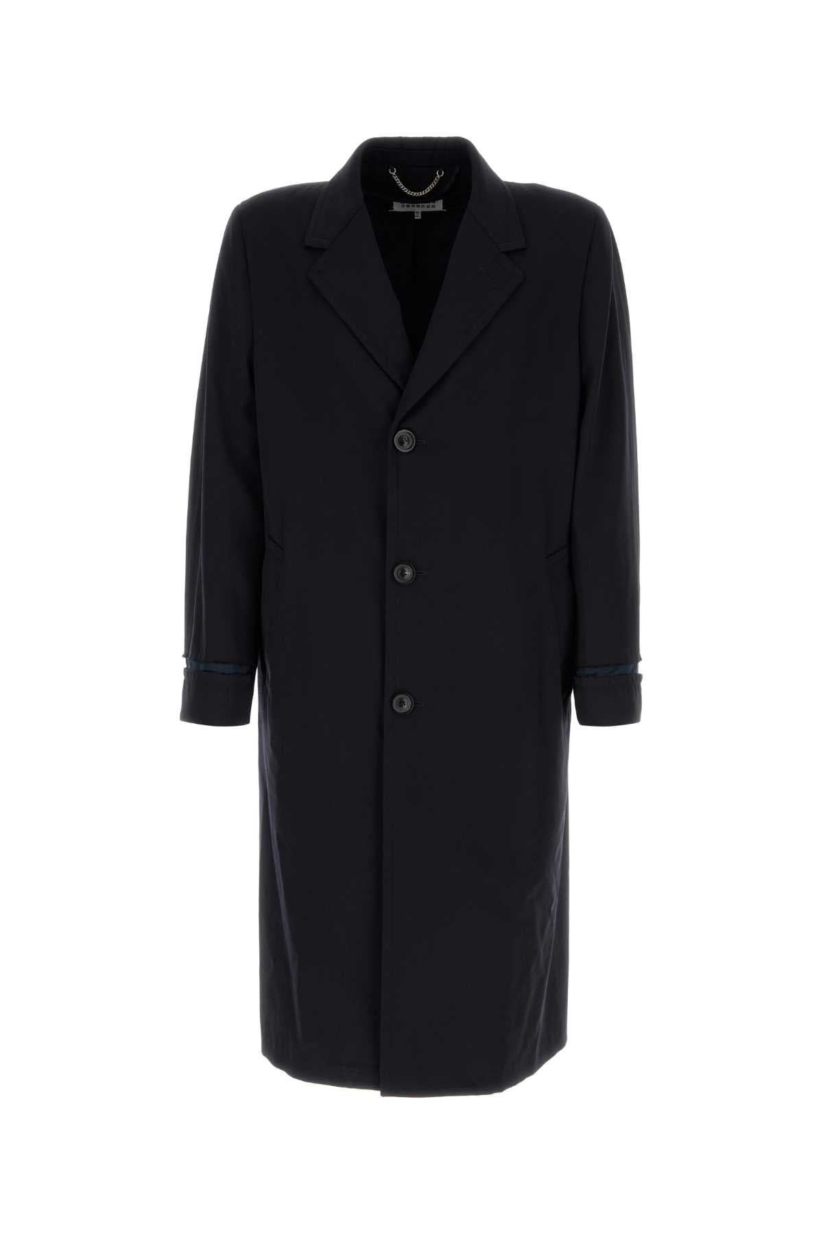 Wool Coat — Navy