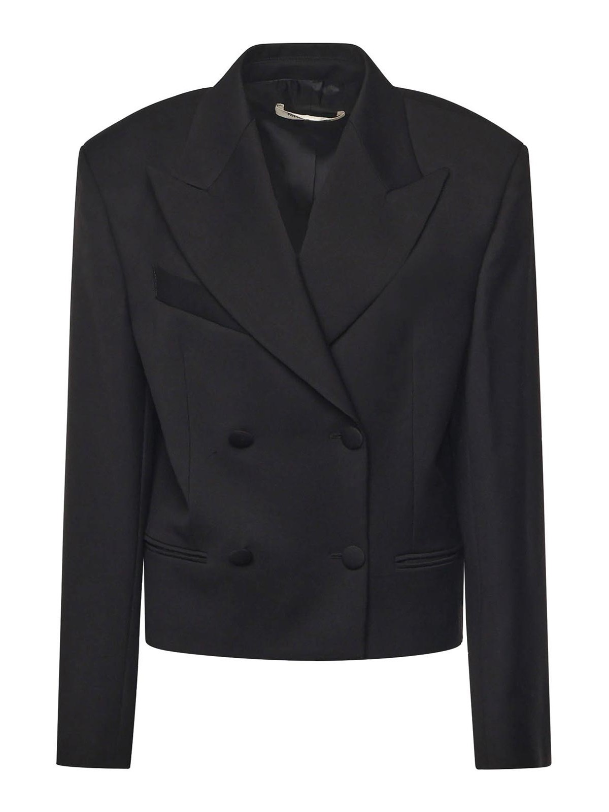 Cropped Tuxedo Blazer