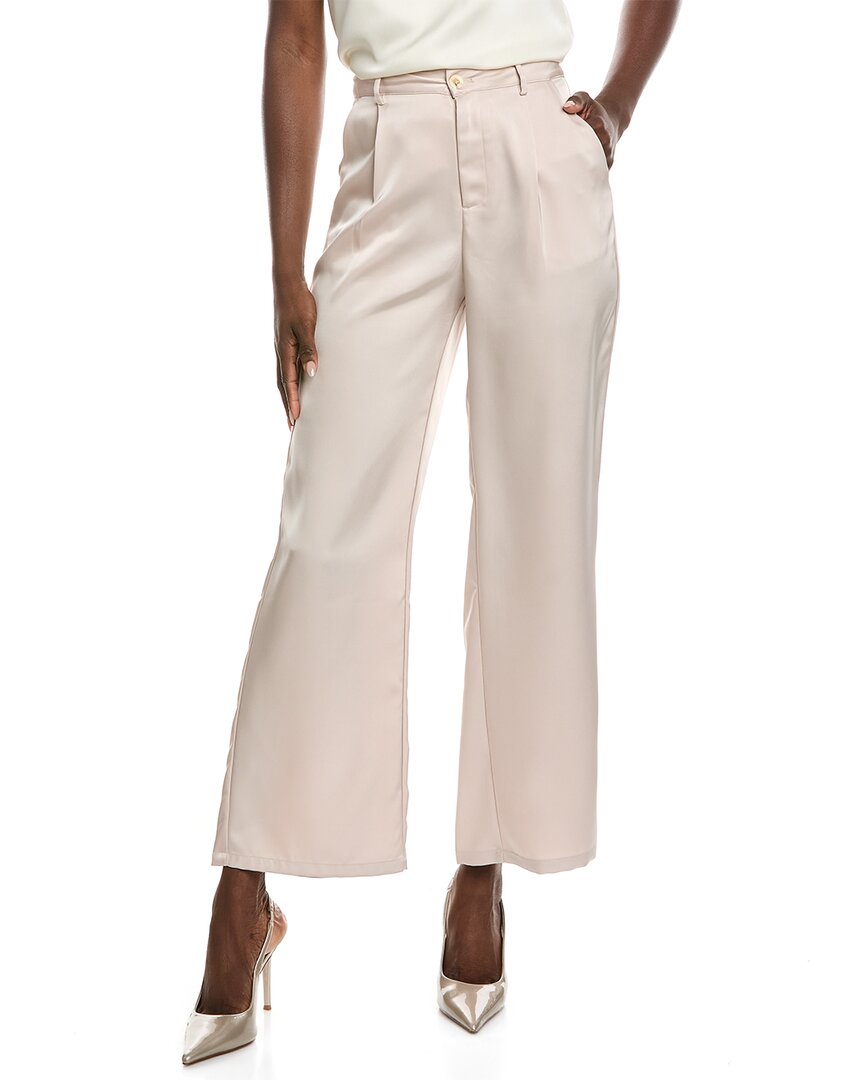 Satin Wide Leg Dress Pant
