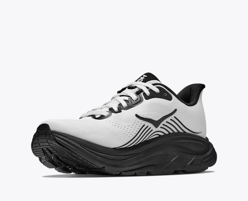HOKA Men's Clifton 11 Shoes in White/Black