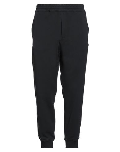 Man Pants Black Size L Cotton, Polyester
