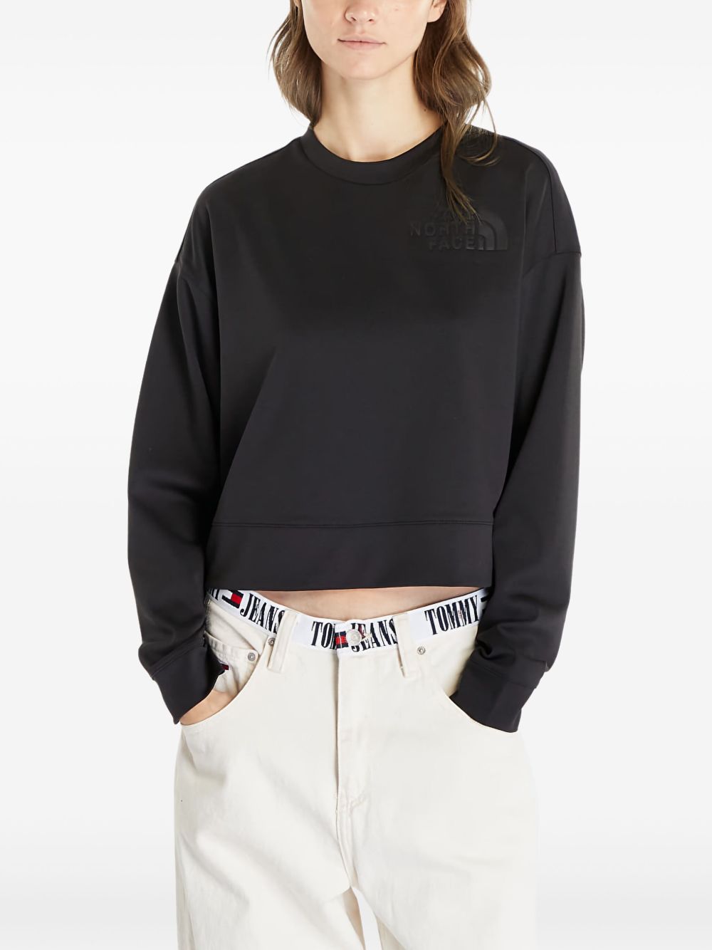Logo-embroidered sweatshirt - Black