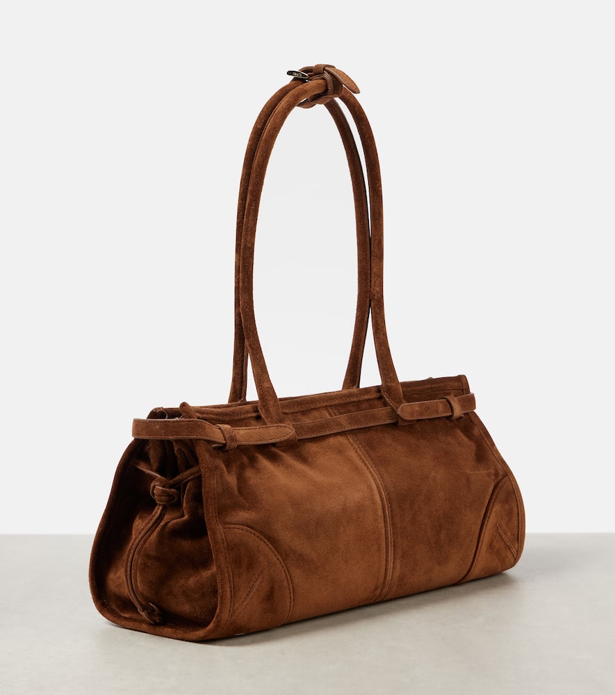 Medium suede tote bag