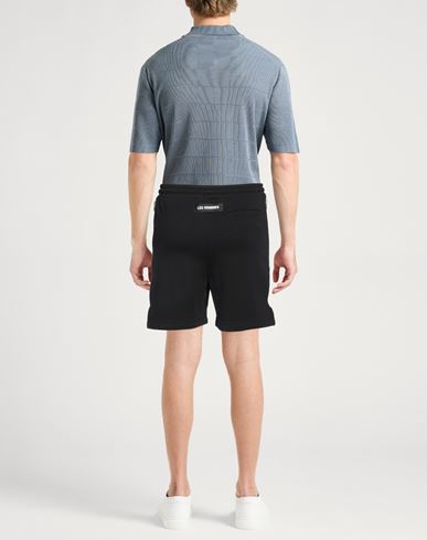Les Hommes Man Shorts & Bermuda Shorts Black Size L Cotton