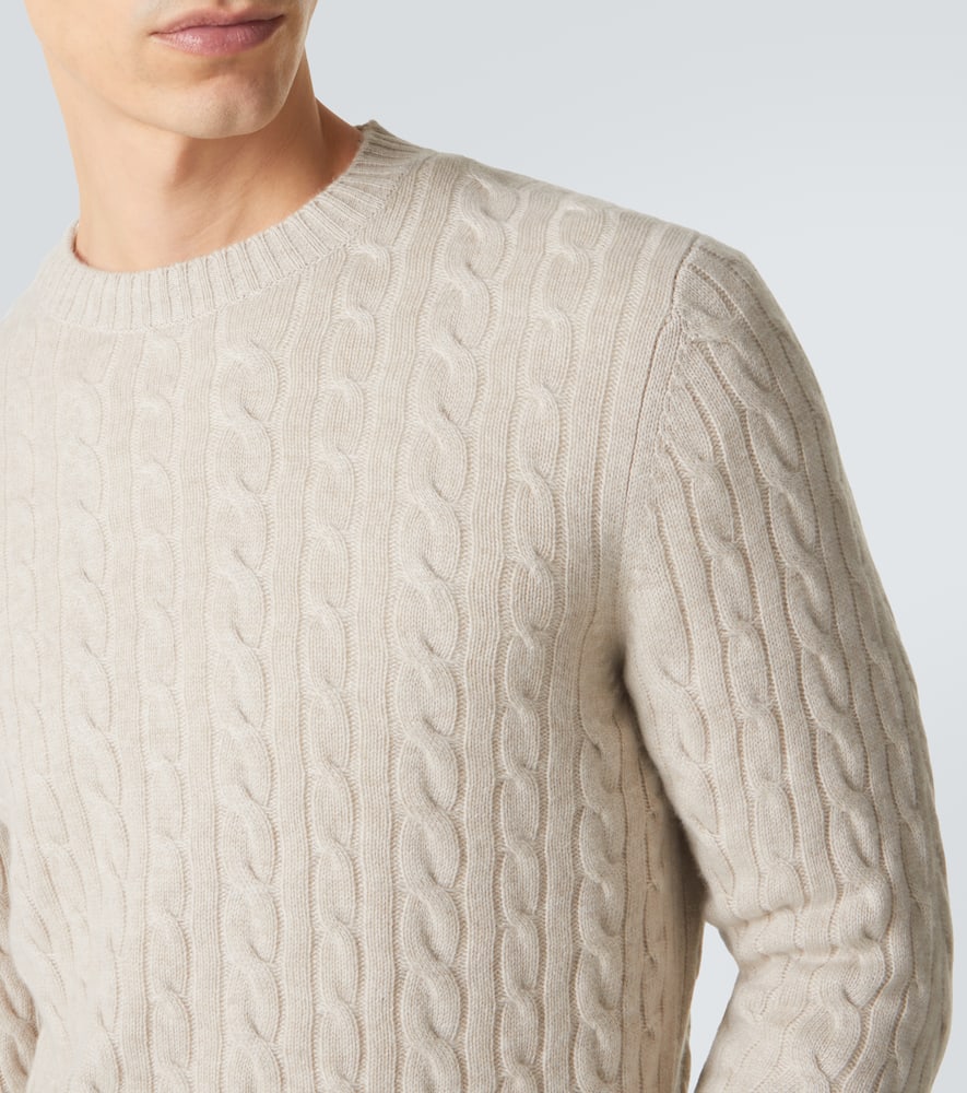 Cable-knit cashmere sweater