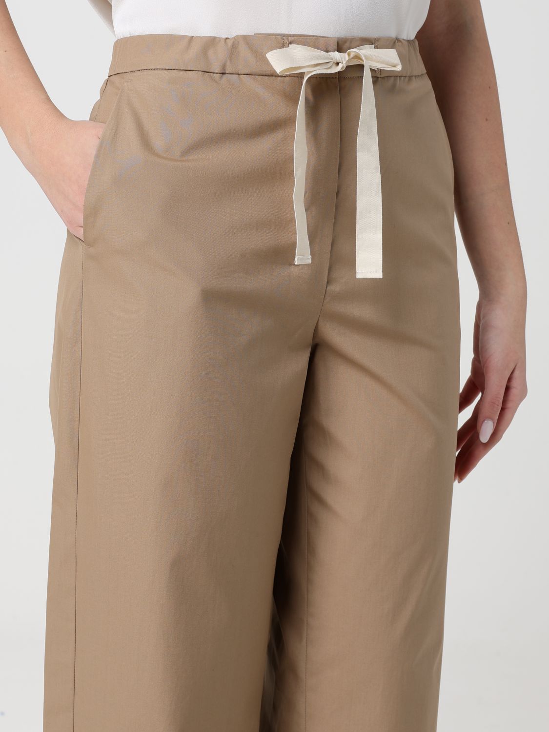 Pants Woman color Beige