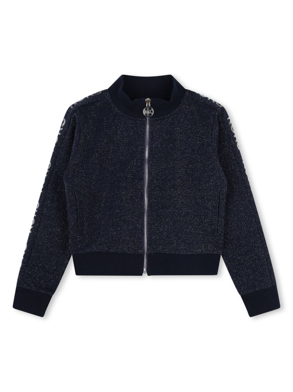 Logo-embellished zip-up sweatshirt - Blue