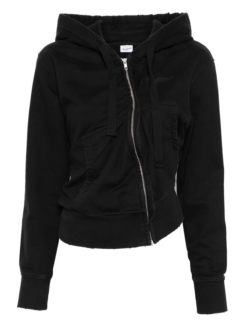Vaquera twisted hoodie - Black