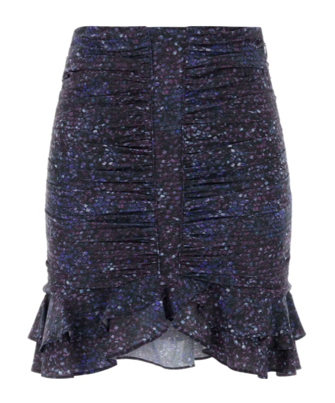 Milendi Gathered Ruffled Mini Skirt