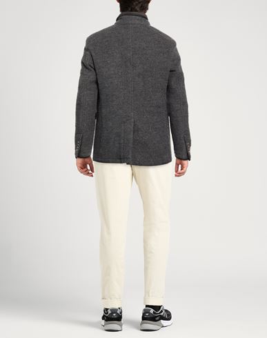 Man Coat Grey Size 38 Wool, Cotton, Polyamide, Alpaca wool