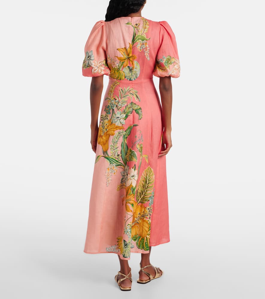 Alémais Anika floral linen maxi dress