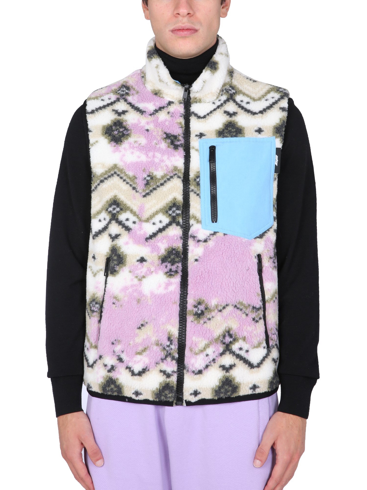 Fleece sherpa vest